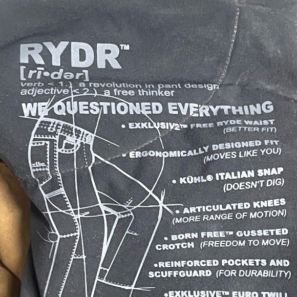 Kuhl Ryder 36x30. - Picture 5 of 7